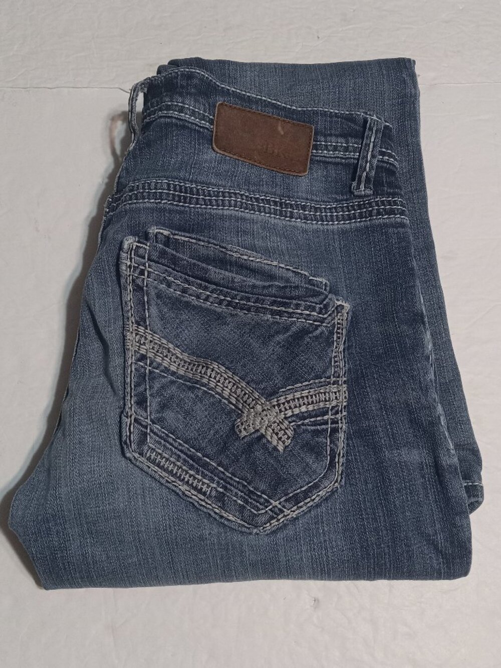 BKE Denim Men's Jake Straight Leg Stretch Jeans 30L ABM16010